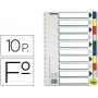 SEPARADOR ESSELTE PLASTICO JUEGO DE 10 SEPARADORES FOLIO CON 5 COLORES MULTITALADRO
