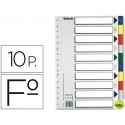 SEPARADOR ESSELTE PLASTICO JUEGO DE 10 SEPARADORES FOLIO CON 5 COLORES MULTITALADRO