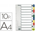 SEPARADOR ESSELTE PLASTICO JUEGO DE 10 SEPARADORES DIN A4CON 5 COLORES MULTITALADRO