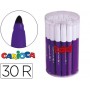 ROTULADOR CARIOCA JUMBO C-30 VIOLETA PUNTA GRUESA -BOTE DE 30 UNIDADES