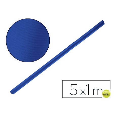 PAPEL KRAFT LIDERPAPEL AZUL AZURITA ROLLO 5X1 MT