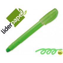 MARCADOR DE CERA  GEL  LIDERPAPEL  FLUORESCENTE  VERDE