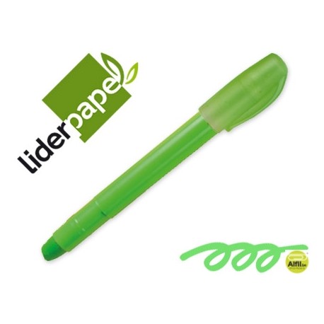 MARCADOR DE CERA  GEL  LIDERPAPEL  FLUORESCENTE  VERDE