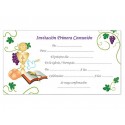 TARJETA DE INVITACION TIPO SOBRE MI PRIMERA COMUNION ARGUVAL REF. I BLISTER DE 10 UNIDADES