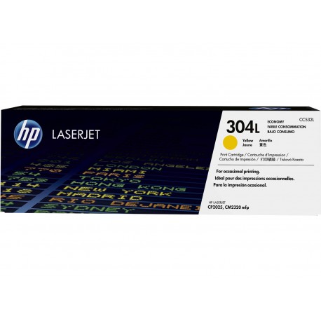 TONER HP 304L LASERJET CC532L AMARILLO -1.200 PAG-