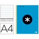 BLOC ESPIRAL LIDERPAPEL A4 MICRO ANTARTIK TAPA FORRADA 120 H 100G HORIZONTAL 5 BANDAS 4 TALADROS COL