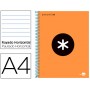 BLOC ESPIRAL LIDERPAPEL A4 MICRO ANTARTIK TAPA FORRADA 120 H 100G HORIZONTAL 5BANDAS 4TALADROS COLOR