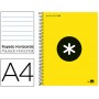 BLOC ESPIRAL LIDERPAPEL A4 MICRO ANTARTIK TAPA FORRADA 120 H 100G HORIZONTAL 5 BANDAS4TALADROS COLOR