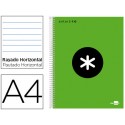 BLOC ESPIRAL LIDERPAPEL A4 MICRO ANTARTIK TAPA FORRADA 120 H 100G HORIZONTAL 5 BANDAS 4 TALADROS COL