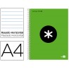 BLOC ESPIRAL LIDERPAPEL A4 MICRO ANTARTIK TAPA FORRADA 120 H 100G HORIZONTAL 5 BANDAS 4 TALADROS COL
