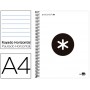 BLOC ESPIRAL LIDERPAPEL A4 MICRO ANTARTIK TAPA FORRADA 120 H 100G HORIZONTAL 5 BANDAS4 TALADROS COLO
