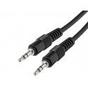 CABLE DE AUDIO MEDIARANGE LONGITUD 1,5 MT COLOR NEGRO CONECTOR JACK DE 3,5 MM
