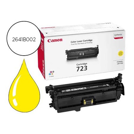 TONER CANON LASER CRG 723 AMARILLO 5000 PAG
