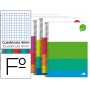 BLOC ESPIRAL LIDERPAPEL FOLIO DREAM TAPA EXTRADURA 80 H 80G CUADRO 4 MM CON MARGEN COLORES SURTIDOS