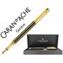 PLUMA CARAN D'ACHE VARIUS LACA CHINA NEGRA PLACADA ORO PLUMIN ORO 18K CON ESTUCHE PLUMIN MEDIO
