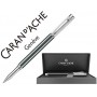 ROLLER CARAN D'ACHE VARIUS LACA CHINA NEGRA PLACADO RODIO CON ESTUCHE PUNTA MEDIA