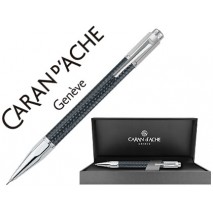 PORTAMINAS CARAN D'ACHE VARIUS 0,7 MM CUERPO FIBRA DE CARBON 3000 NEGRO PLACADO RODIO CON ESTUCHE