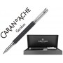 ROLLER CARAN D'ACHE VARIUS IVANHOE COTA DE MALLA ACERO NEGRO PLACADO RODIO CON ESTUCHE PUNTA MEDIA