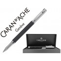 ROLLER CARAN D'ACHE VARIUS IVANHOE COTA DE MALLA ACERO NEGRO PLACADO RODIO CON ESTUCHE PUNTA MEDIA