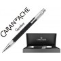 PORTAMINAS CARAN D'ACHE VARIUS 0,7 MM IVANHOE COTA DE MALLA ACERO NEGRO PLACADO RODIO CON ESTUCHE