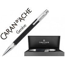PORTAMINAS CARAN D'ACHE VARIUS 0,7 MM IVANHOE COTA DE MALLA ACERO NEGRO PLACADO RODIO CON ESTUCHE