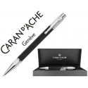 PORTAMINAS CARAN D'ACHE VARIUS 0,7 MM IVANHOE COTA DE MALLA ACERO NEGRO PLACADO RODIO CON ESTUCHE