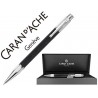 PORTAMINAS CARAN D'ACHE VARIUS 0,7 MM IVANHOE COTA DE MALLA ACERO NEGRO PLACADO RODIO CON ESTUCHE