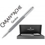 ROLLER CARAN D'ACHE VARIUS IVANHOE COTA DE MALLA ACERO GRIS PLACADO RODIO CON ESTUCHE PUNTA MEDIA