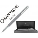 ROLLER CARAN D'ACHE VARIUS IVANHOE COTA DE MALLA ACERO GRIS PLACADO RODIO CON ESTUCHE PUNTA MEDIA