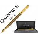 ROLLER CARAN D'ACHE VARIUS IVANHOE COTA DE MALLA CHAPADO ORO CON ESTUCHE PUNTA MEDIA