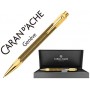 PORTAMINAS CARAN D'ACHE VARIUS 0,7 MM IVANHOE COTA DE MALLA CHAPADO ORO CON ESTUCHE