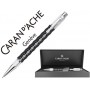 PORTAMINAS CARAN D'ACHE VARIUS 0,7 MM CERAMIC BLACK PLACADO RODIO CON ESTUCHE