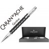 PORTAMINAS CARAN D'ACHE VARIUS 0,7 MM CERAMIC BLACK PLACADO RODIO CON ESTUCHE