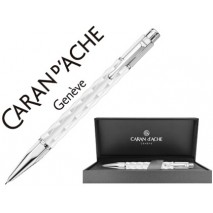 PORTAMINAS CARAN D'ACHE VARIUS 0,7MM CERAMIC WHITE PLACADO RODIO CON ESTUCHE