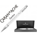 PORTAMINAS CARAN D'ACHE VARIUS 0,7MM CERAMIC WHITE PLACADO RODIO CON ESTUCHE
