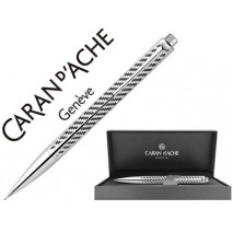 PORTAMINAS CARAN D'ACHE RNX.316 0,7 MM FIBER ACERO INOX GRABADA EN URDIMBRE A LASER CON ESTUCHE