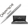 PORTAMINAS CARAN D'ACHE RNX.316 0,7 MM FIBER ACERO INOX GRABADA EN URDIMBRE A LASER CON ESTUCHE