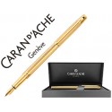 PLUMA CARAN D'ACHE MADISON CISELE CHAPADA ORO PLUMIN ORO 18K CON ESTUCHE PLUMIN MEDIO