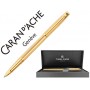 ROLLER CARAN D'ACHE MADISON CISELE CHAPADO ORO CON ESTUCHE PUNTA MEDIA