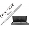 PLUMA CARAN D'ACHE MADISON CISELE RODIADA PLUMIN ORO 18K RODIADO CON ESTUCHE PLUMIN MEDIO