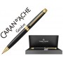PORTAMINAS CARAN D'ACHE LEMAN EBONY 0,7 MM LACA CHINA NEGRA ADORNOS CHAPADOS ORO CON ESTUCHE