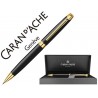 PORTAMINAS CARAN D'ACHE LEMAN EBONY 0,7 MM LACA CHINA NEGRA ADORNOS CHAPADOS ORO CON ESTUCHE