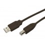 CABLE USB 2.0 MEDIARANGE PARA IMPRESORA TIPO A-B LONGITUD 1,8 MT COLOR NEGRO