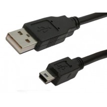 CABLE USB 2.0 MEDIARANGE TIPO USB MINI USB LONGITUD 1,5 MT COLOR NEGRO