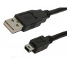 CABLE USB 2.0 MEDIARANGE TIPO USB MINI USB LONGITUD 1,5 MT COLOR NEGRO