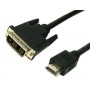 CABLE HDMI A DVI MEDIARANGE LONGITUD 2 MT COLOR NEGRO