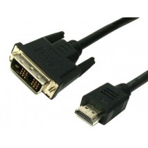 CABLE HDMI A DVI MEDIARANGE LONGITUD 2 MT COLOR NEGRO