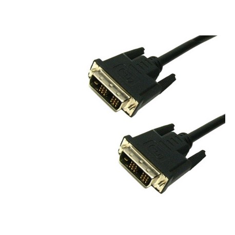 CABLE DVI A DVI MEDIARANGE LONGITUD 3 MT DE ALTA CALIDAD COLOR NEGRO