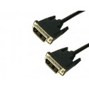 CABLE DVI A DVI MEDIARANGE LONGITUD 3 MT DE ALTA CALIDAD COLOR NEGRO
