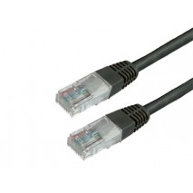 CABLE DE RED MEDIARANGE LONGITUD 1 MT COLOR NEGRO CONECTOR RJ45